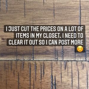 Closet Clear-out Sale!
